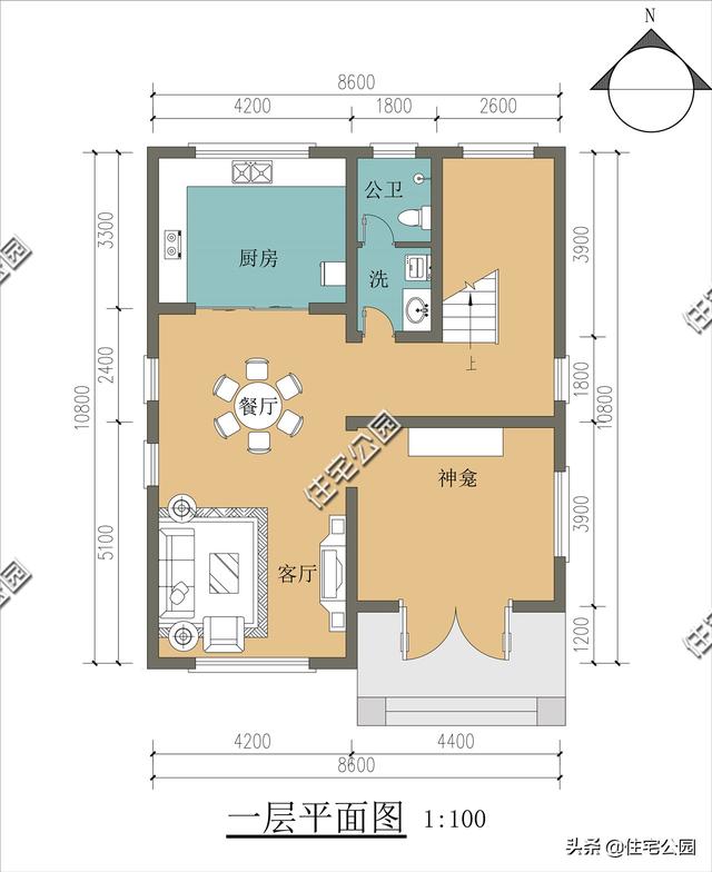 100平米宅基地，如何设计建成小别墅？